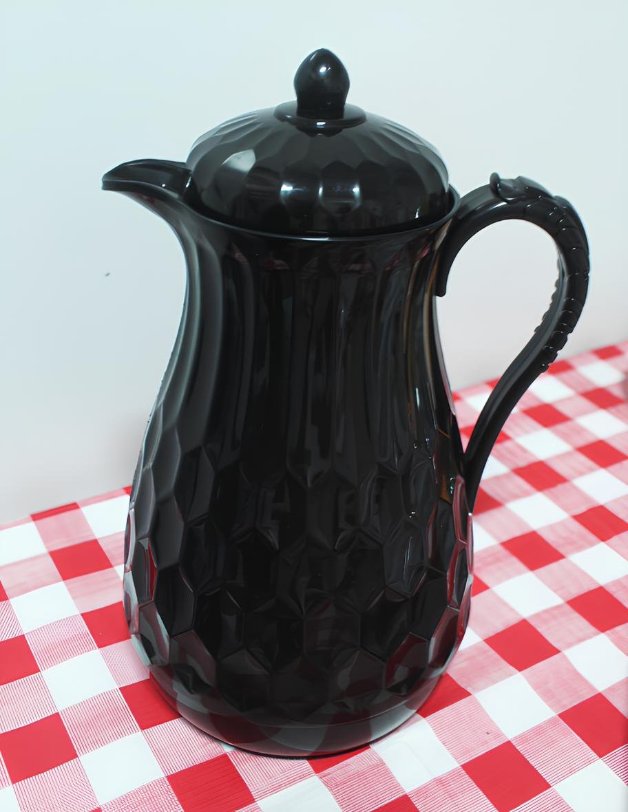 Garrafa Térmica 1L Preto Elegante Vintage Café Bulé Chá