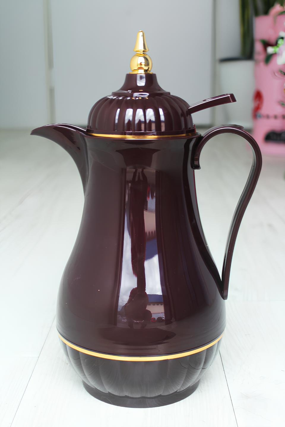 Garrafa Térmica Arábica Luxuosa Vintage Vinho 1L Bule Café