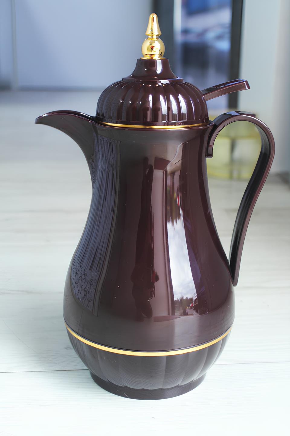 Garrafa Térmica Arábica Luxuosa Vintage Vinho 1L Bule Café