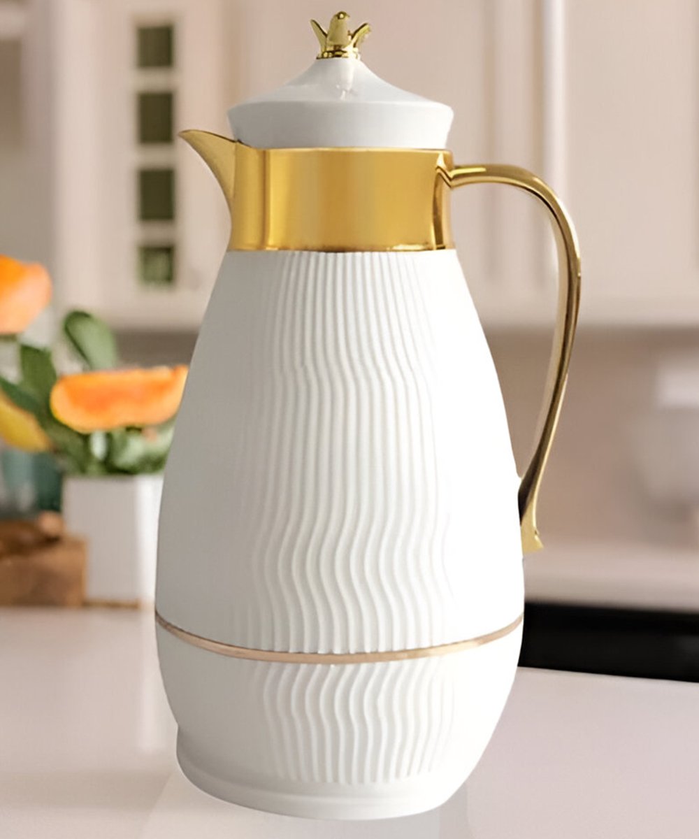 Garrafa Térmica De Mesa Branca Bule Café Chá Chimarrão 1Litro