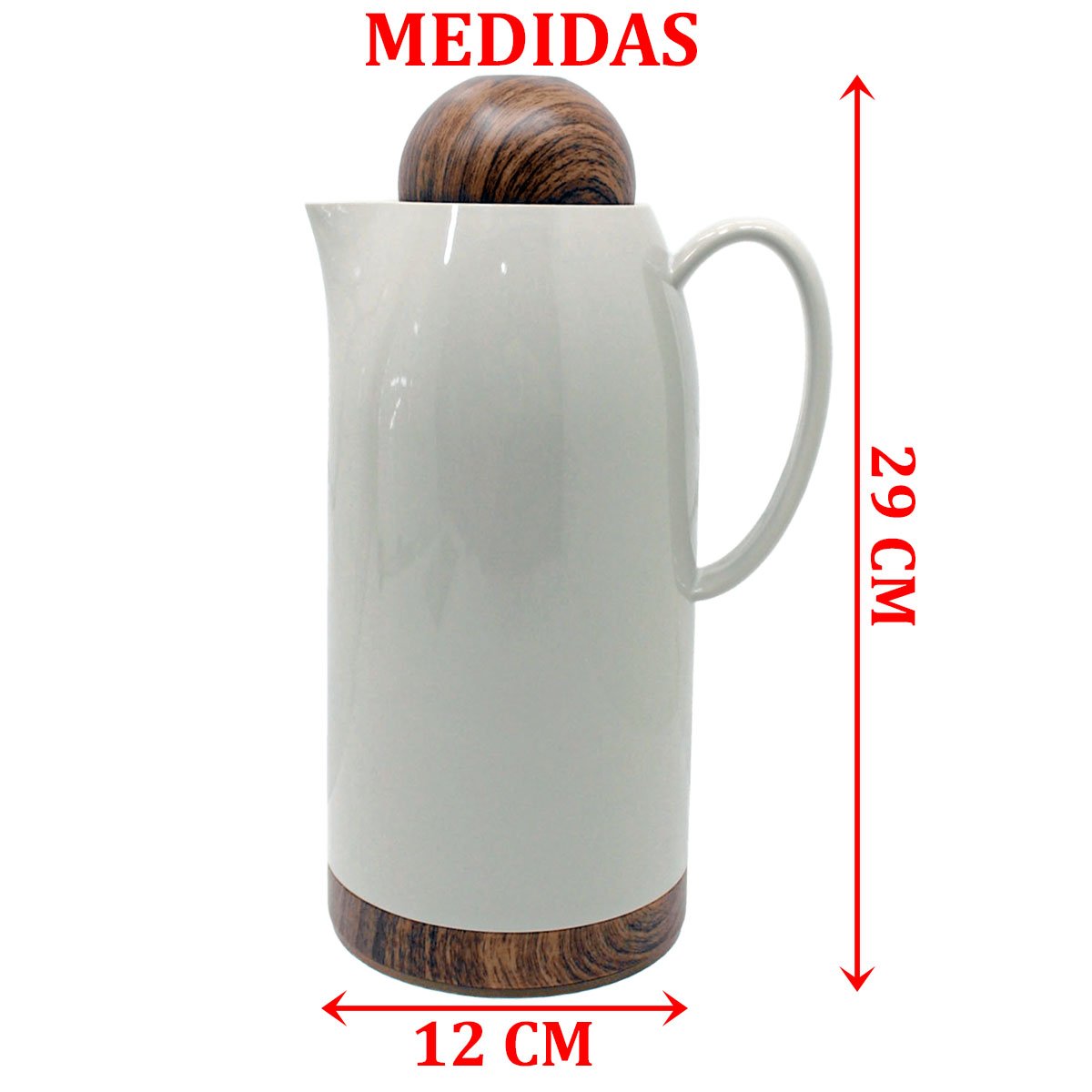 Garrafa Térmica De Mesa Colin Nude Café Chá Chimarrão 1Litro