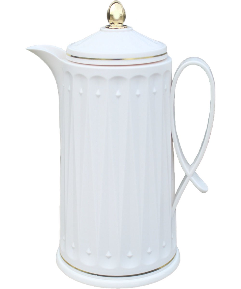 Garrafa Térmica De Mesa Cream Whlte Café Chá Leite De 1Litro