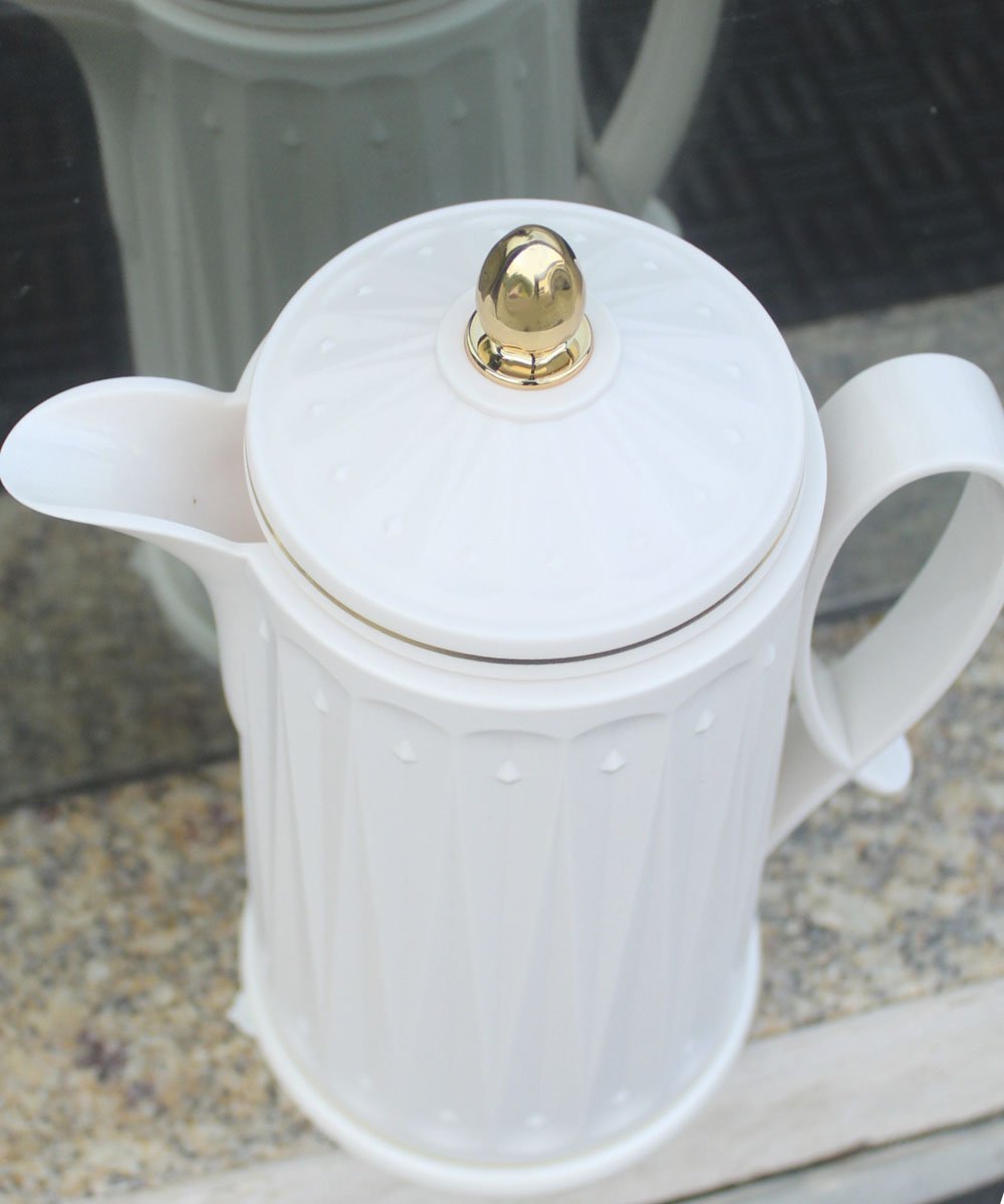 Garrafa Térmica De Mesa Cream Whlte Café Chá Leite De 1Litro