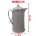 Garrafa Térmica De Mesa Deep Grey Café Chá Leite De 1 Litro