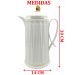 Garrafa Térmica De Mesa Deep White Café Chá Leite De 1 Litro