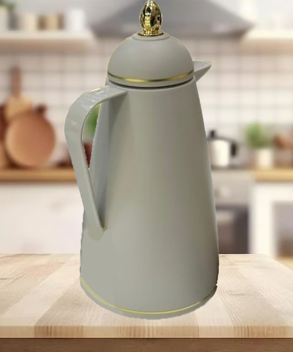 Garrafa Térmica De Mesa Light Grey Café Chá Leite 1 Litro