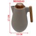Garrafa Térmica De Mesa Morden Gray Cinza Leite Chimarrão 1L