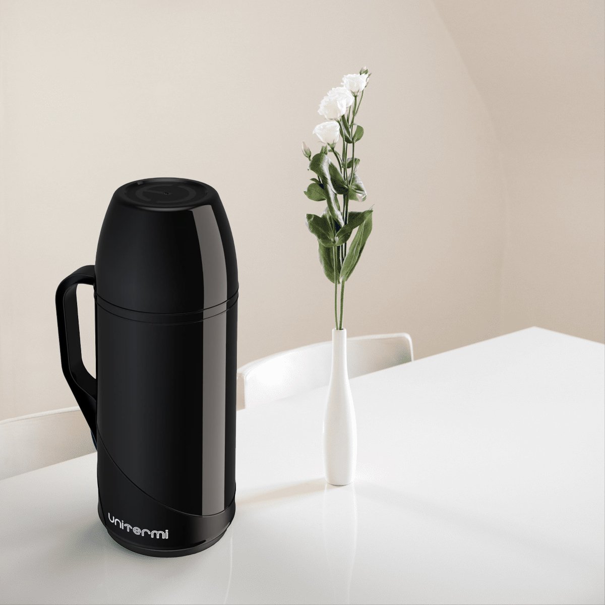 Garrafa Térmica De Mesa Roma 500ml Preta Café Chá Chimarrão