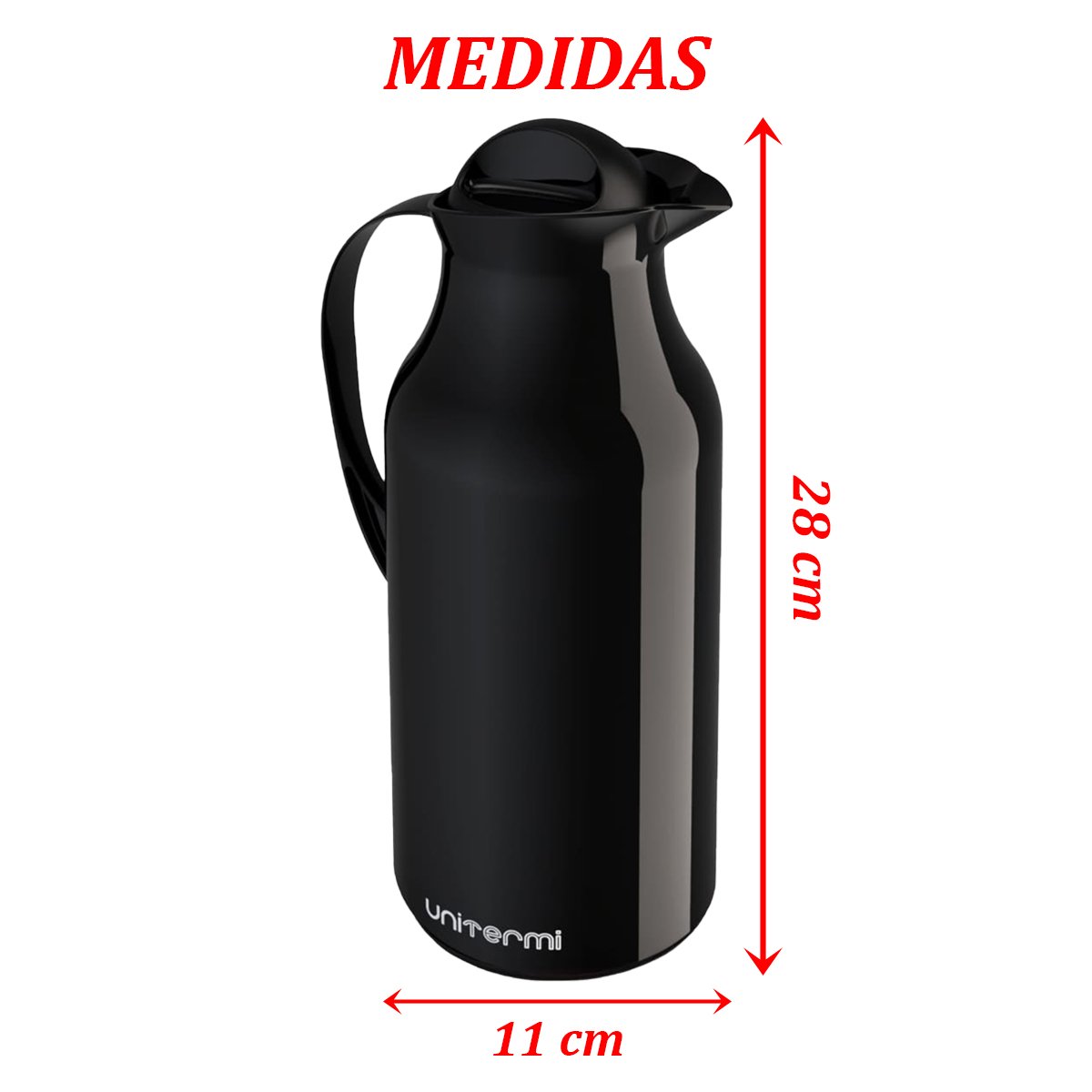 Garrafa Térmica De Mesa Siena Vermelha 1L Café Chá Chimarrão