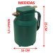 Garrafa Térmica De Mesa Verde Café Chá Chimarrão Leite 1,5L