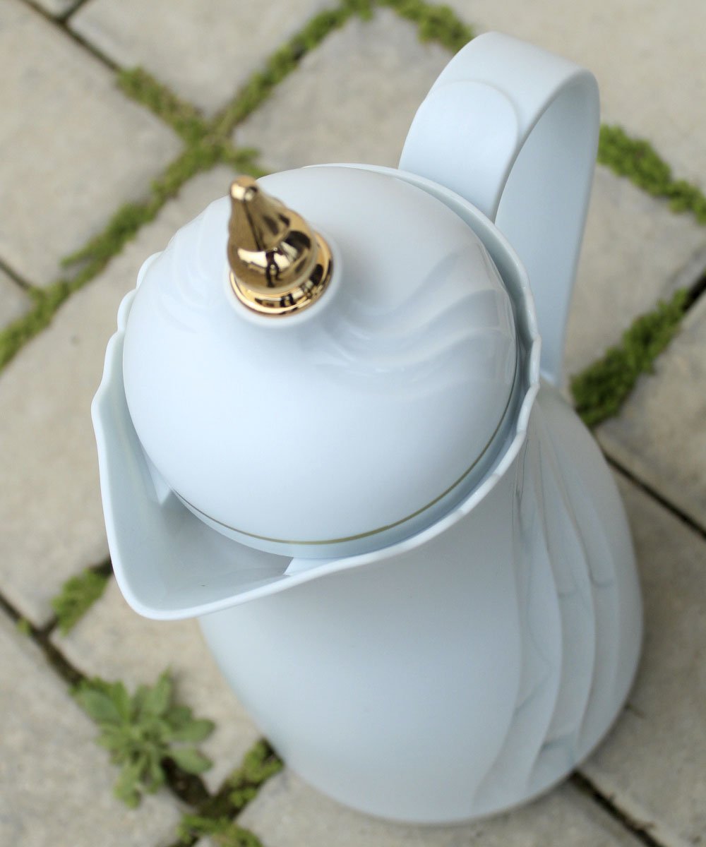 Garrafa Térmica Mesa Elegante Turquesa Claro Café Leite 1L