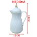 Garrafa Térmica Mesa Elegante Turquesa Claro Café Leite 1L
