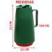 Garrafa Térmica Mesa Natalina Verde Noel Café Leite De 500ml