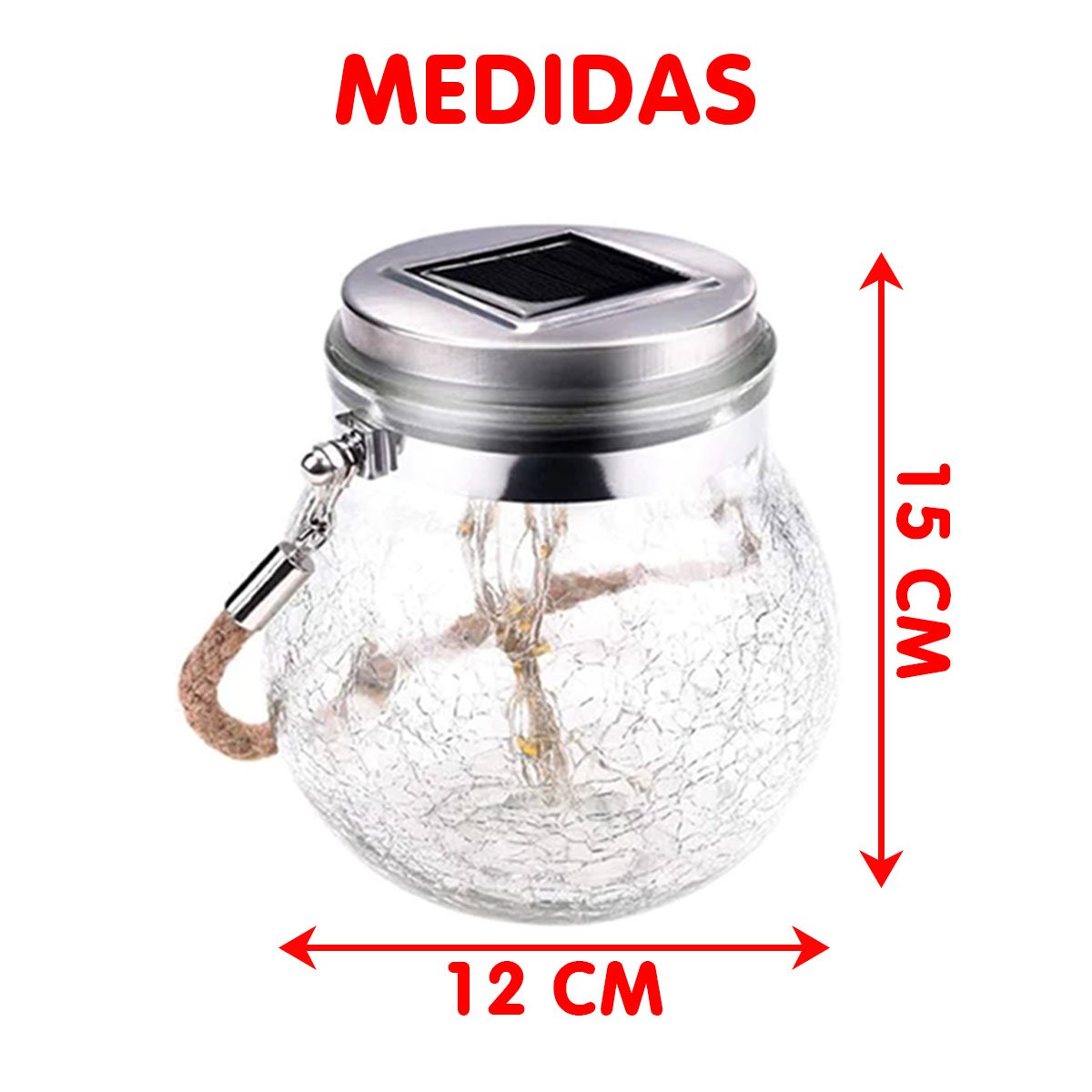 Globo Fraco Luzes Fio De Fadas Solar Lanterna LEDs Amarelo