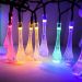 Grinalda Cordão Luzes Solar Gotas De Água Decoração 20 LEDs