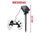 Grinalda Cordão Luzes Solares Jardim Bolas Colorida 20 LEDs