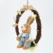 Guirlanda Coelho de Páscoa Decoração Enfeite em Palha 28cm