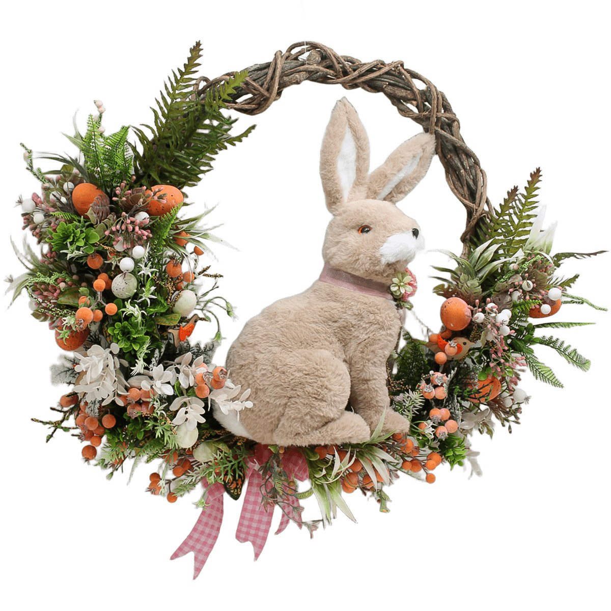 Guirlanda Decorativa De Páscoa Coelho Enfeite Arranjos 60cm