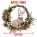 Guirlanda Decorativa De Páscoa Coelho Enfeite Arranjos 60cm