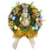 Guirlanda Enfeite Páscoa Coelhinho Palha Cenoura  46cm