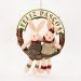Guirlanda de Páscoa Casal de Coelhos Enfeite Decorativo 40x36cm