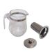 Jarra Com Infusor Com Tampa Inox Chaleira Chá Vidro 500ml