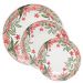 Jogo 2 Pratos Rasos 2 Pratos Fundos 2 Pratos Lanche Biona Jardim Tropical Oxford® Cerâmica