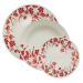 Jogo 2 Pratos Rasos 2 Pratos Fundos 2 Pratos Lanche Donna Jardim Oriental Oxford® Cerâmica
