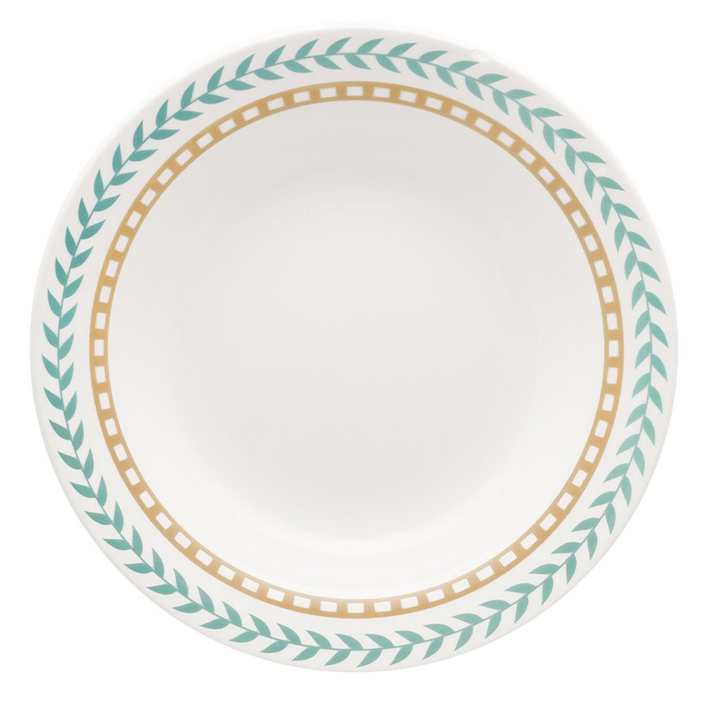 Jogo 2 Pratos Rasos 2 Pratos Fundos 2 Pratos Lanche Donna Louros Oxford® Cerâmica