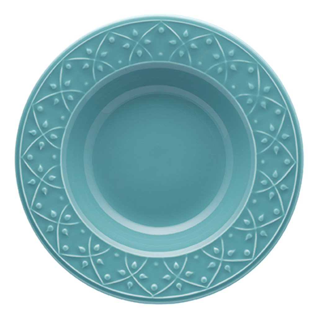 Jogo 2 Pratos Rasos 2 Pratos Fundos 2 Pratos Lanche Mendi Enseada Oxford® Cerâmica