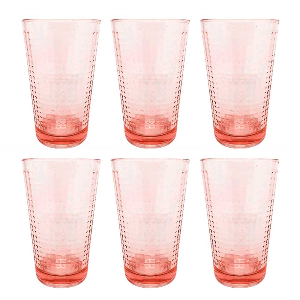Jogo Copos Vidro para Agua e Suco Long Drink 300ml  