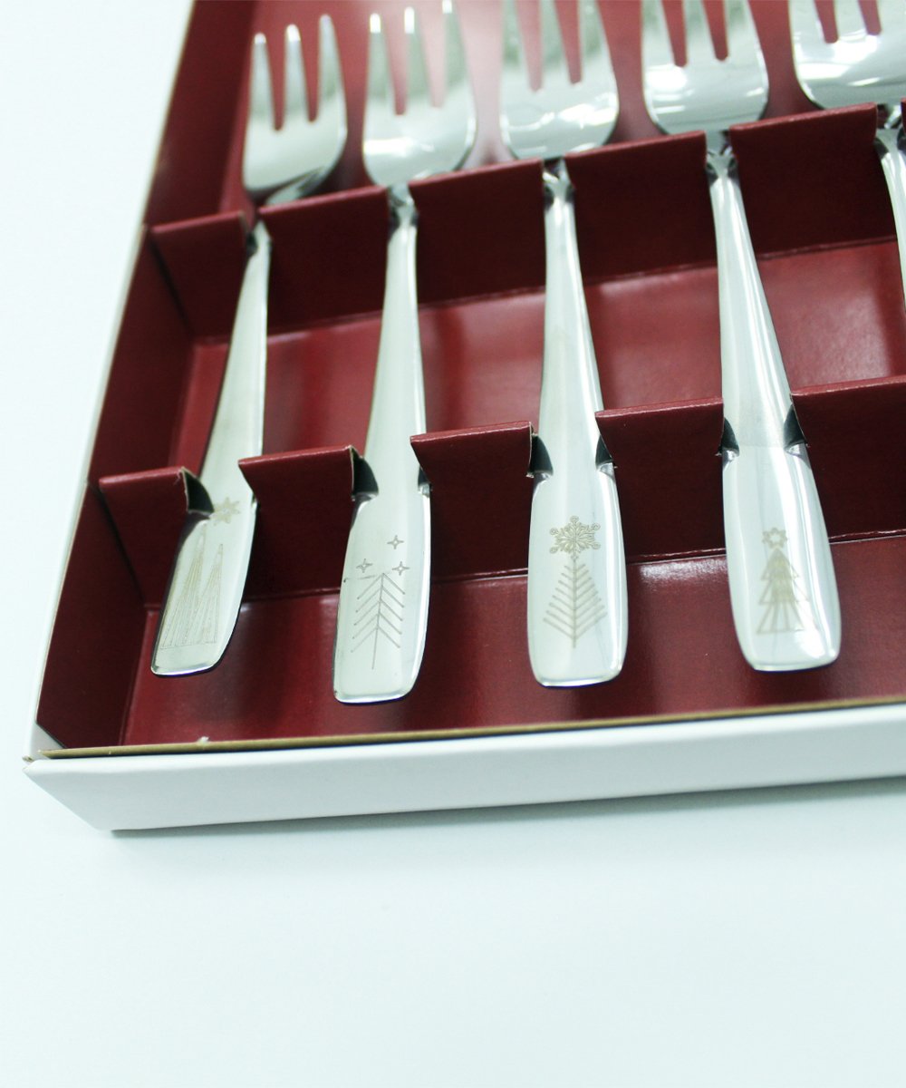 Jogo Para Torta Talheres Natalino Tramontina Inox Natal 8Pçs
