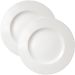 Jogo Prato Raso Jantar 6 Pessoas 6Pçs Aba Larga Branco 28cm