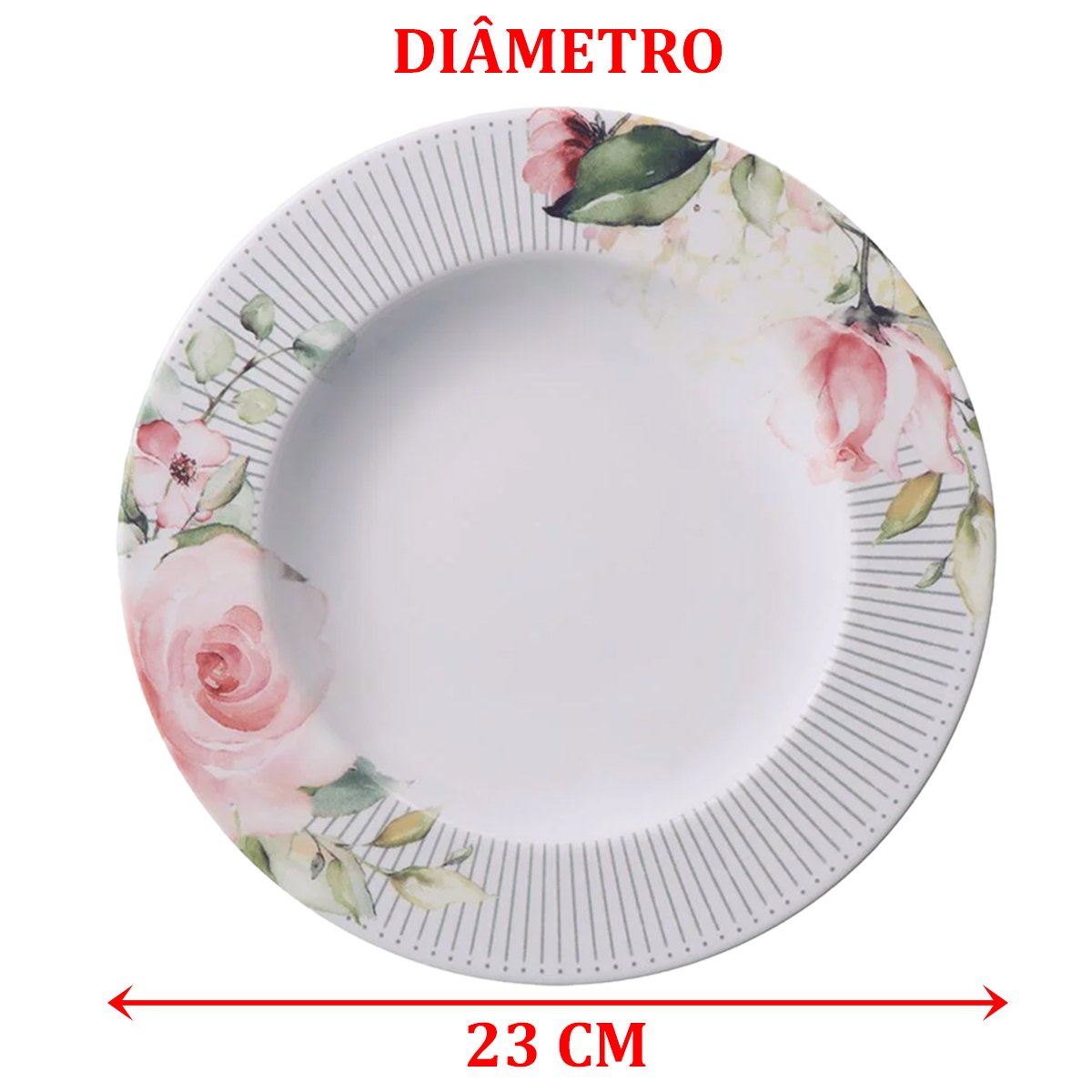Jogo Pratos Raso E Fundo 10 Pessoas 20Pçs Ornatta Tramontina