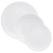 Jogo Pratos Rasos Fundos e Sobremesa 24 Peças Unni White Oxford® Cerâmica
