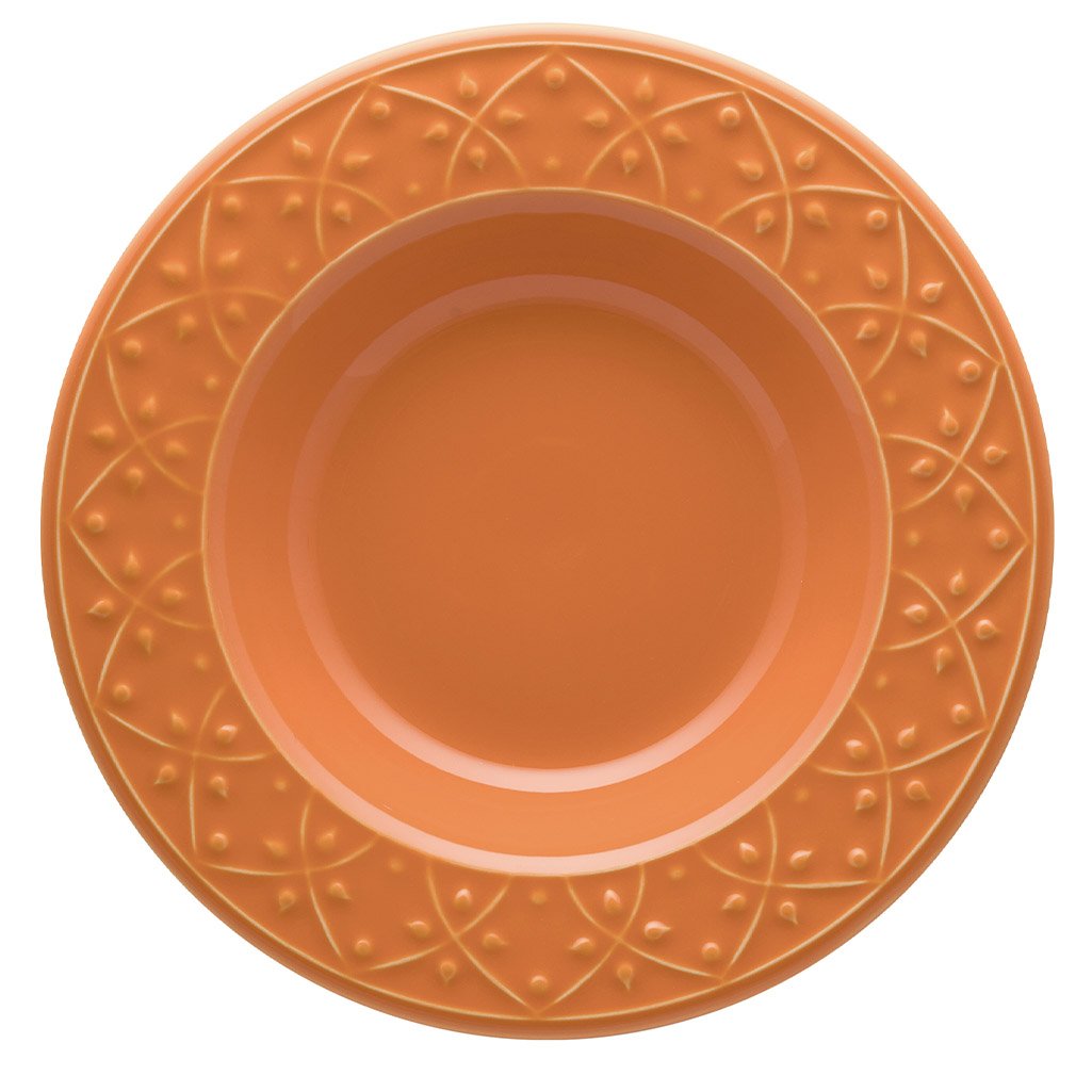 Jogo Pratos Rasos e Fundos 8 Peças Mendi Sunset Oxford® Cerâmica