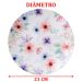 Jogo Pratos Sobremesa Lanche 12 Pessoas 12 Pçs Floratta 21cm