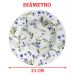 Jogo Pratos Sobremesa Lanche 4 Pessoas 4Pçs Ana Alice 21cm
