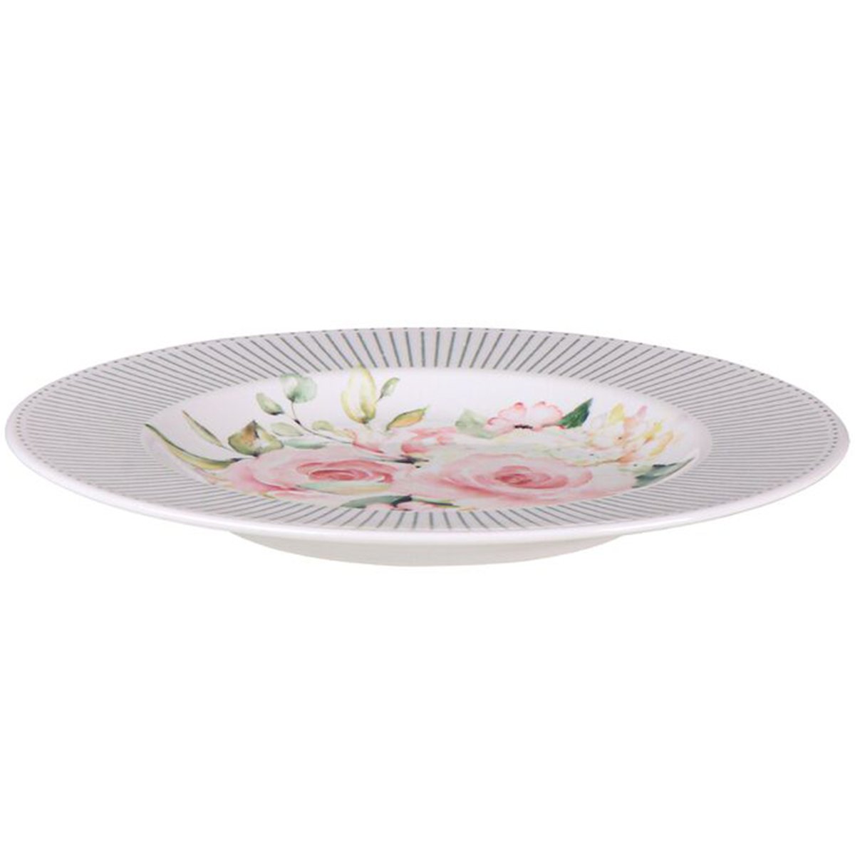 Jogo Pratos Sobremesa Lanche 4 Pessoas 4Peças Ornatta 21cm