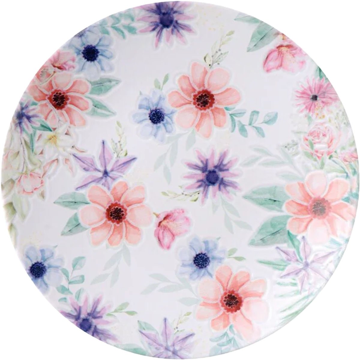 Jogo Pratos Sobremesa Lanche 8 Pessoas 8 Pçs Floratta 21cm