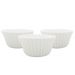 Jogo de Ramequim Porcelana Branca 3 Peças 100ml