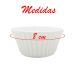 Jogo de Ramequim Porcelana Branca 3 Peças 100ml