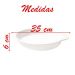 Kit 02 Travessas Melamina Oval Branca 1,5 Ml