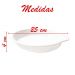 Kit 02 Travessas Melamina Oval Branca 550ml