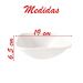 Kit 04 Tigelas Melamina Quadrada Branca 1,150Ml