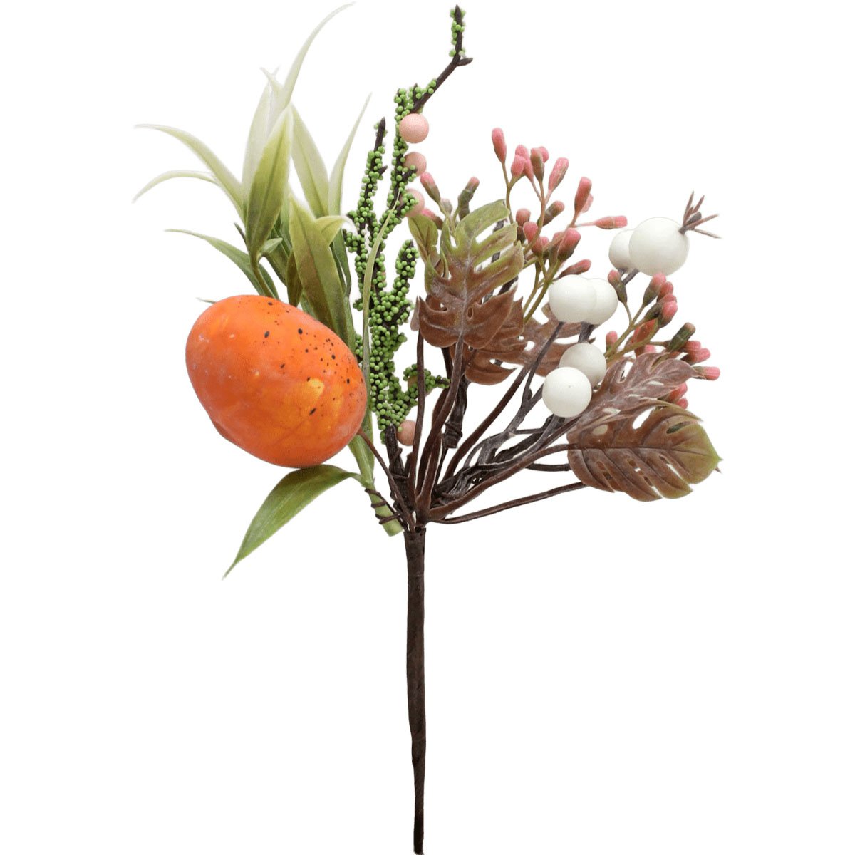 Kit 10 Arranjos Artificial Decoração Páscoa Ovos Coelho 23cm