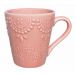 Kit 10 Canecas Dalas Rosa Oxford® Cerâmica 280ml