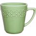 Kit 10 Canecas Verde Mendi Sálvia Oxford® Cerâmica 360ml