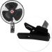 Kit 10 Mini Ventilador Veicular Carro Ônibus Caminhão 20cm