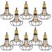 Kit 10 Pendente Aço Taschibra 40w Vintage 185 Preto Lustre